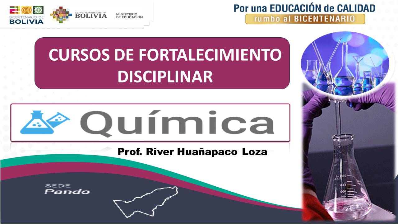 BIENVENIDOS A LOS CURSOS GRATUITOS DE QUÍMICA 